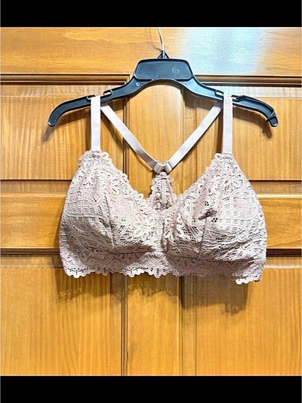 Auden Lightly Lined Racerback Bralette Women’s Size 1X Mauve Purple